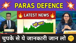 Paras Defence Stock News Today ⚫ Paras Defence Stock Latest News ⚫ Stock Market