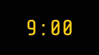 9 Minute Timer with Alarm | Simple Countdown Timer