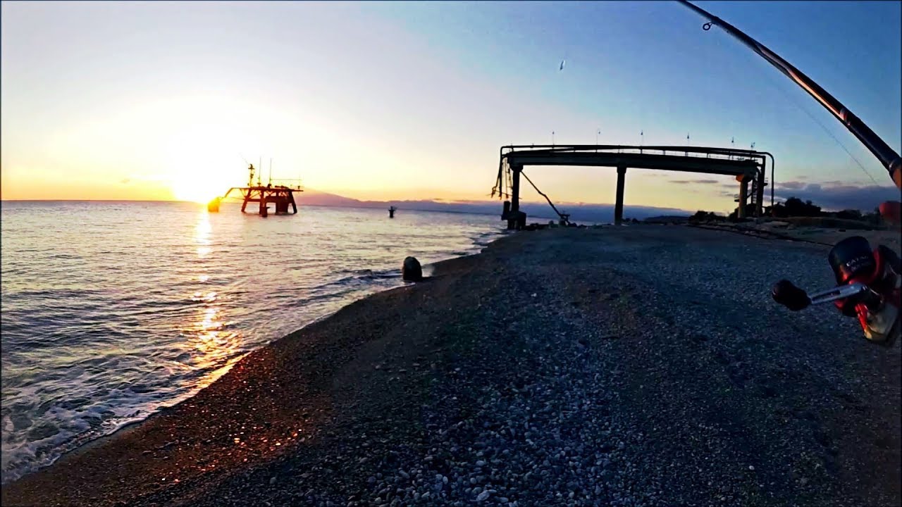 Pesca con la BOMBARDA in mare e coreano CHE TRAMONTO SPETTACOLARE