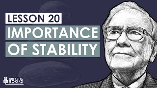 20. Warren Buffett's 3rd rule  A stock must be stable and understandable