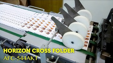 Horizon Cross Folding Machine (AFC-544AKT) Working