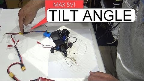 GIMBAL TILT ANGLE CONTROLL WITH SERVO TESTER