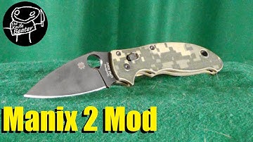 Spyderco Manix 2 Custom Scales Mod
