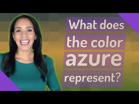 Video: Welke kleuren passen bij azuurblauw?