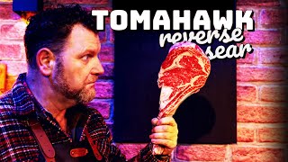 REVERSE SEAR Tomahawk steak met hele grote bloemkool!