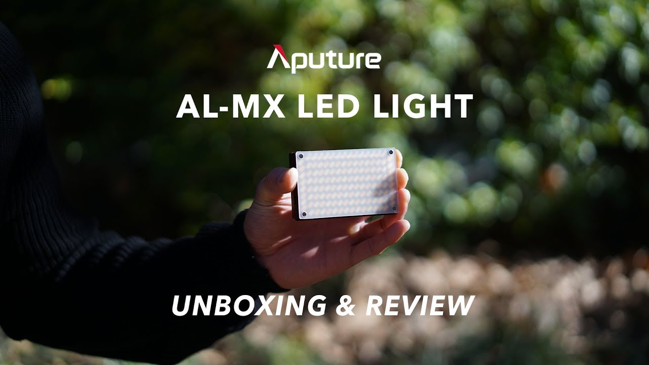 Aputure Amaran AL-MX LED Video Light 128 SMD LED Bi-Color On-Camera Video Light 2800-6500K Adjustable TLCI/CRI 95+ 3200lux@0.3m Booster Mode with Built in Battery 