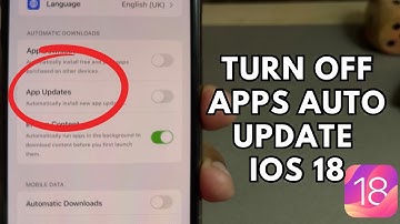 How To Turn Off Apps Auto Updates On iPhone iOS 18