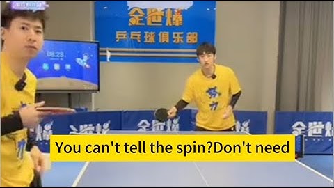 【table tennis】You can