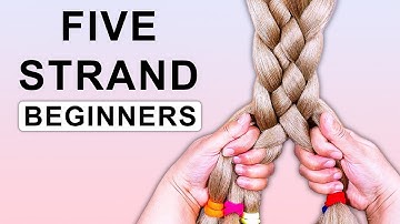 5 Strand Braid Tutorial for COMPLETE Beginners | Easiest Step-by-Step Guide