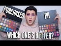 PR VS. PURCHASED! JAMES CHARLES x MORPHE PALETTE!