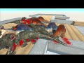 UPDATED T-REX & Goro Army VS Armies (EQUAL COST) - Animal Revolt Battle Simulator