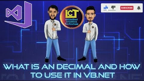 What is an Decimal and how to use it in VB Net