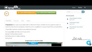 Ready Secured ProjectLibre on Windows 2012 R2 Deploy on Azure , AWS and Google Cloud Platform.