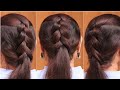 Very Simple Beautiful Hairstyle By Self | Ponytail Hairstyle For Long Hair Girls | Easy Hairstyles