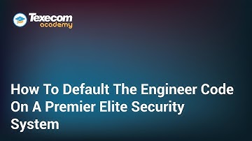How To Default The Engineer Code Only On A Texecom Premier Elite Security System