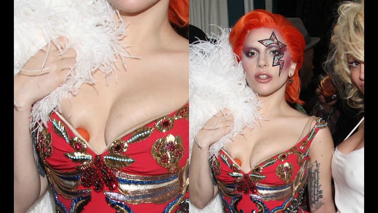 Lady Gaga Hot Cleavage Show At Grammy Awards 2016 After Party