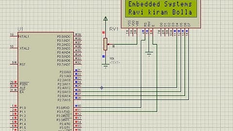 Embedded C programming - LCD 16*2 Interfacing with Microcontroller