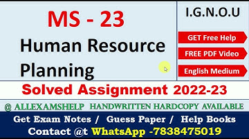 IGNOU MS 23 SOLVED ASSIGNMENT for 2022-23 | IGNOU  Handwritten Assignment 2022-23 | @7838475019