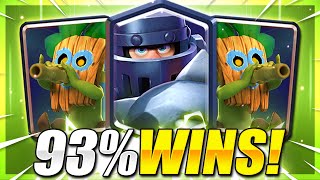 93% WIN RATE!! NEW #1 BEST MEGA KNIGHT BAIT DECK IN CLASH ROYALE!!