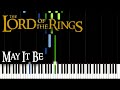 May it Be - The Lord of the Rings (Piano Tutorial) [Synthesia]