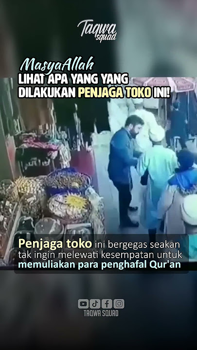Masya Allah, lihat apa yang dilakukan penjaga toko ini! #shorts