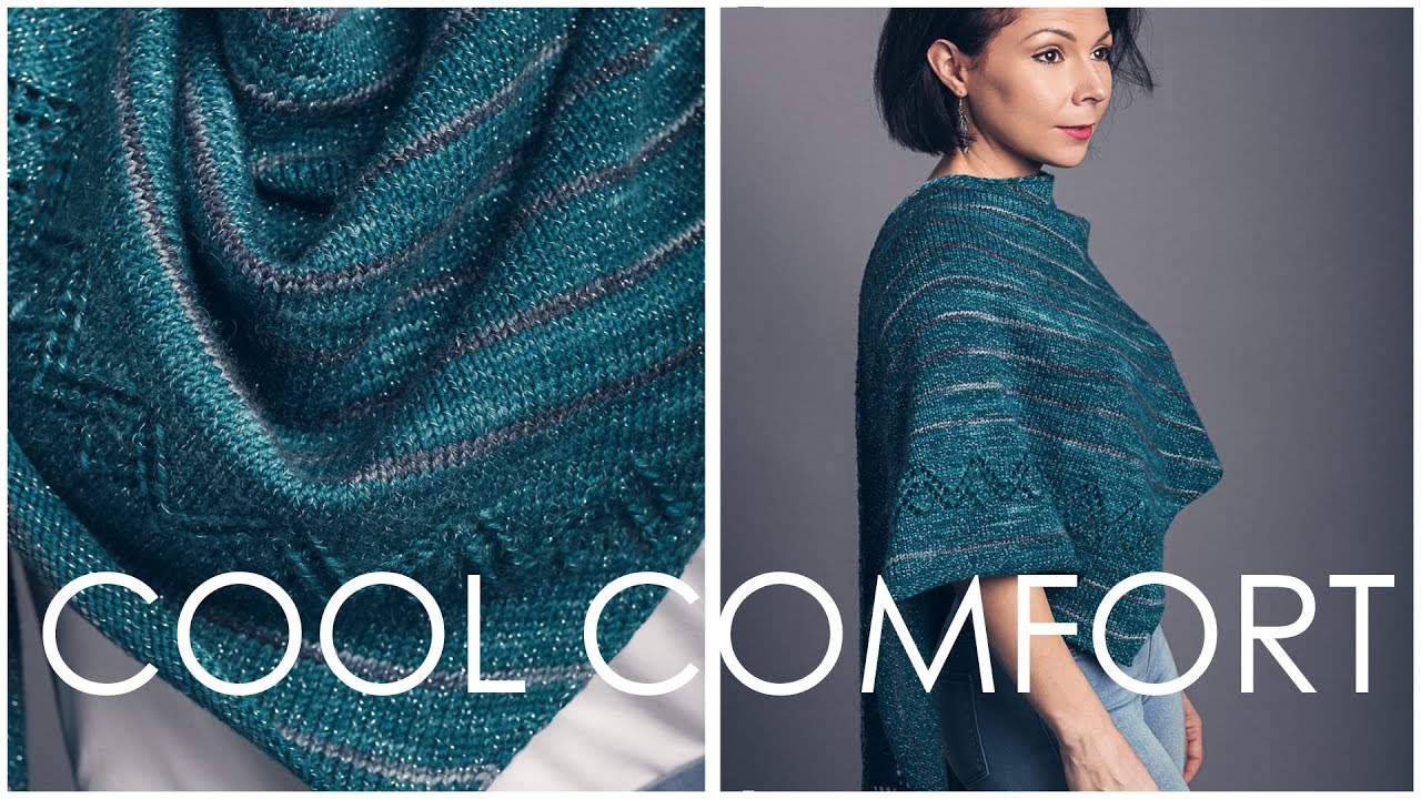 How To Knit The Cool Comfort Shawl Easy And Customizable