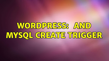 Wordpress: $wpdb and MySQL Create Trigger