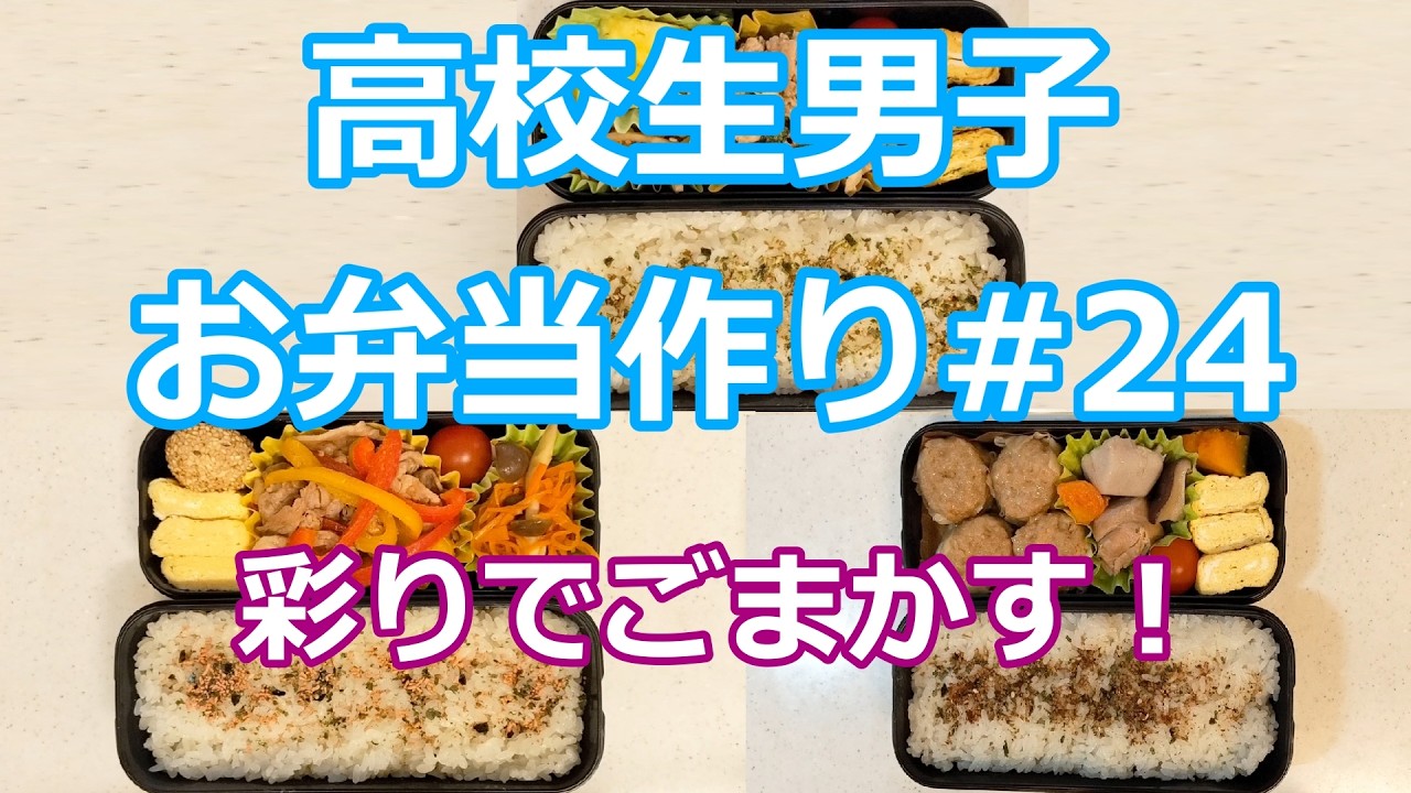 お弁当シリーズ#24  「彩りでごまかす！」