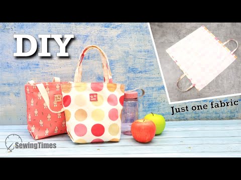 <strong>Quick</strong> and Easy📌 The best way to make a lined <strong>bag</strong> from 1 piece of fabric