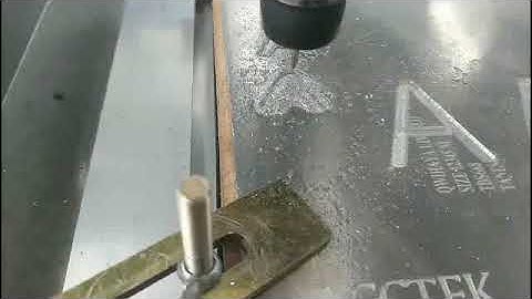 test video  of cnc router machine  AKG1212 engraving on metal