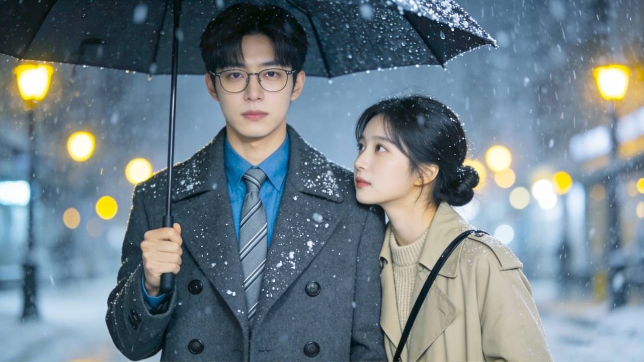 في ليلة شتاء مثلجة، قبلة من فتاة فقيرة أشعلت حماسة الرئيس التنفيذي المتعبد.