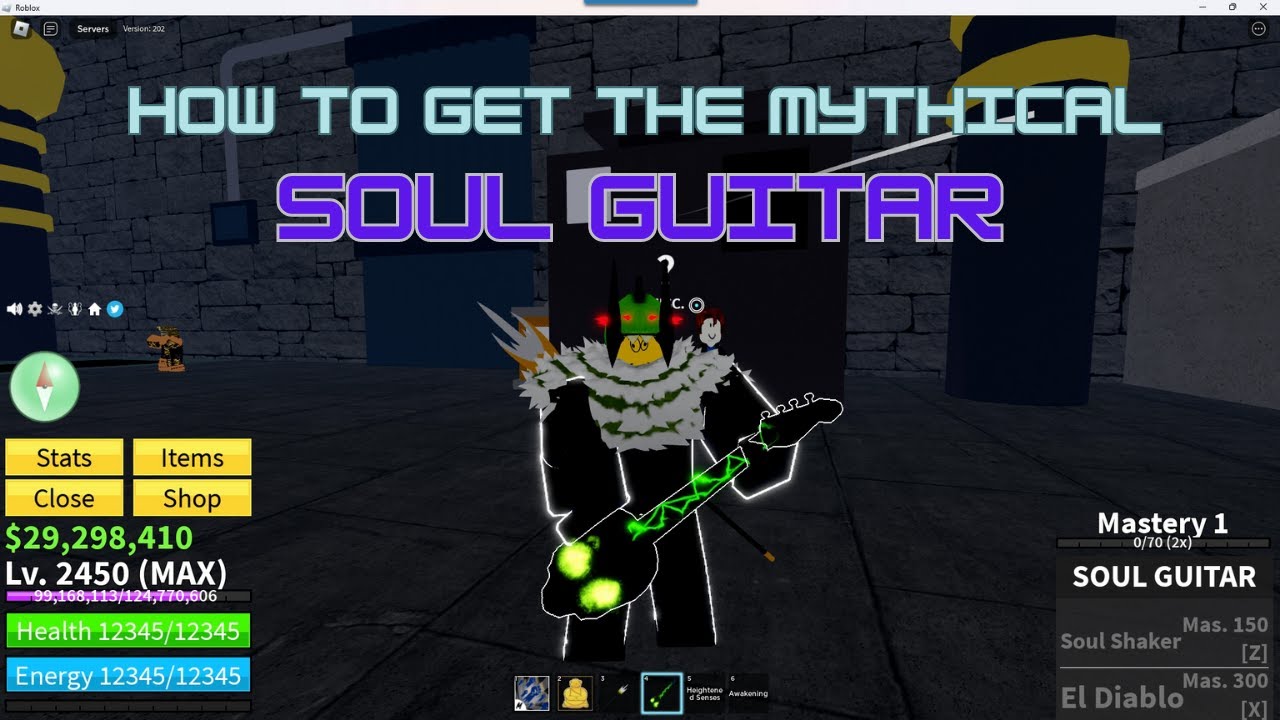 How to get Soul Guitar  Blox Fruits - GTDB Videos