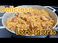 Locrio de cerdo  arroz con carne de cerdo  chef darianny