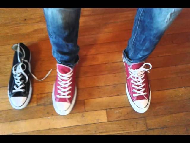 converse all star red on feet