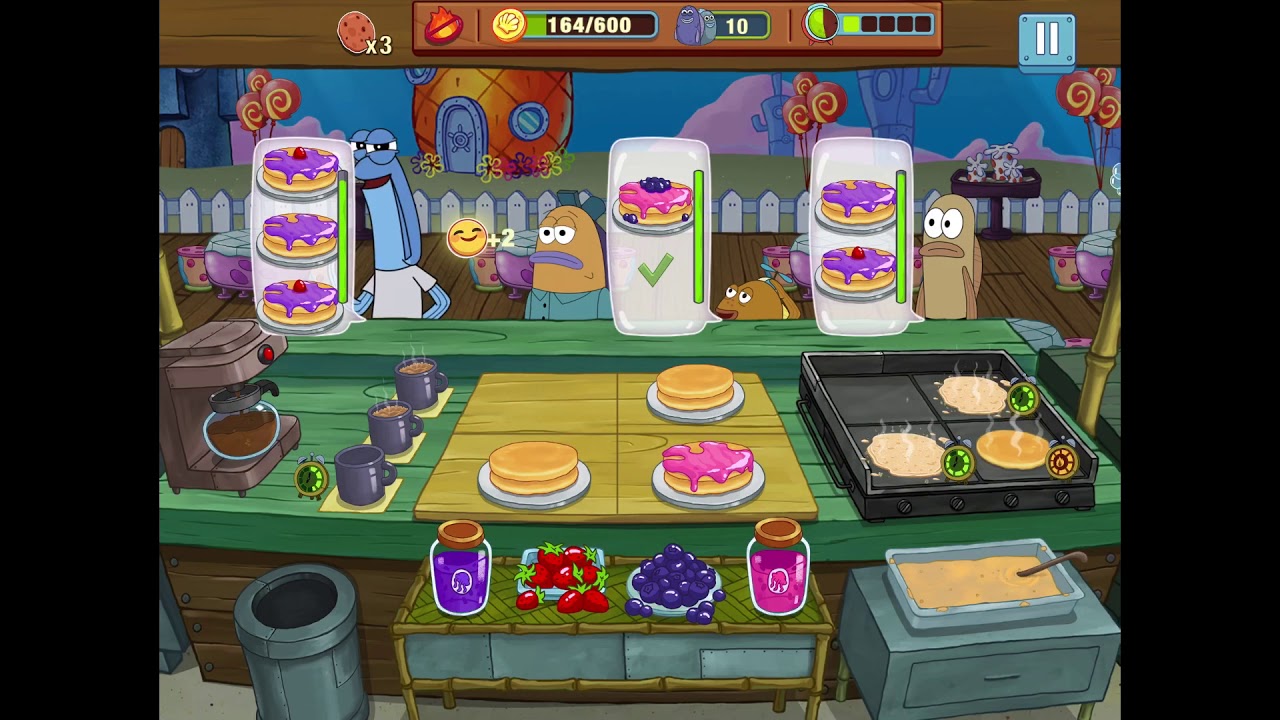 spongebob krusty cook-off levels