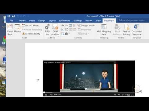 Insert a youtube video in Word 2016 from Windows 10 - no longer working.