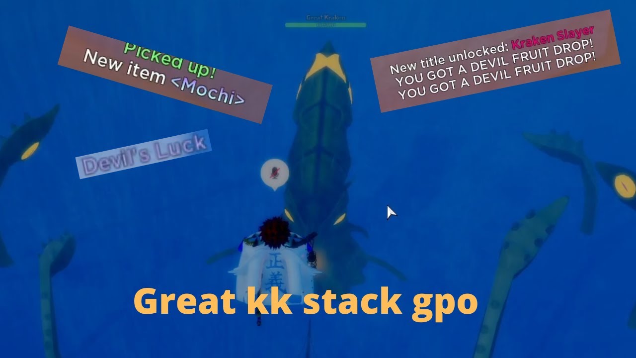 GPO  500+ Great Kraken Stack Experience ( I GOT 4 MYTHICAL ) 