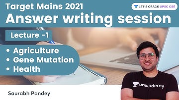 Answer Writing Session | Lecture 01 | UPSC CSE Mains 2021 | Saurabh Pandey