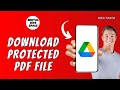 How to Download Protected View Only Google Drive Pdf File