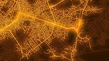 A* (A-Star) Pathfinding Algorithm on a real map of Brussels