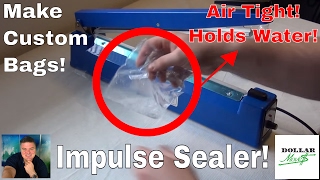 Impulse Sealer Demo! | How To Make Custom Sized Plastic Bags For Professional Presentation FBA Ebay!