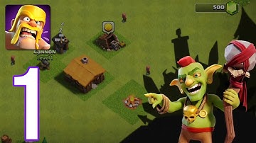 Clash of Clans - Gameplay Walkthrough Part 1 - Tutorial (iOS, Android)