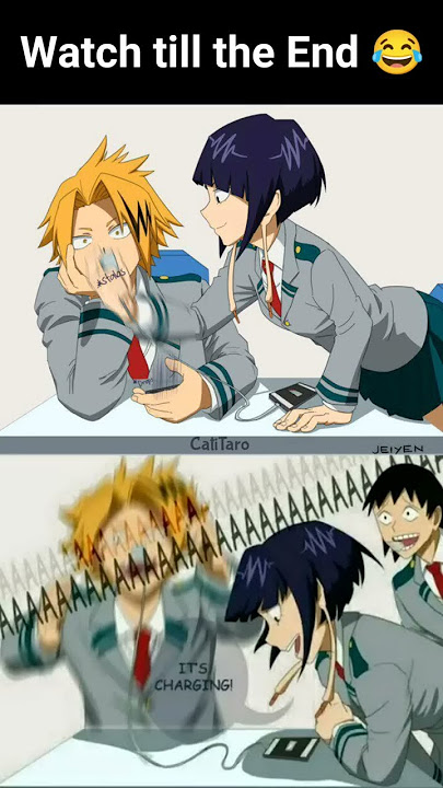 Poor Kaminari 😂😂 the Charger 🤣 #anime #short #memes #mha