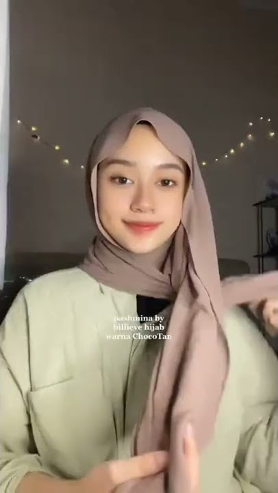 Tutorial pashmina menutup dada & kacamata