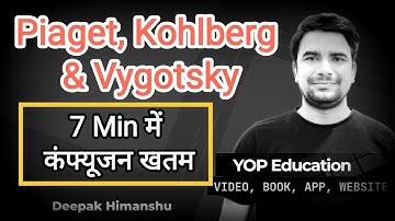 Piaget, Kohlberg & Vygotsky Theories Differences I Deepak Himanshu Sir