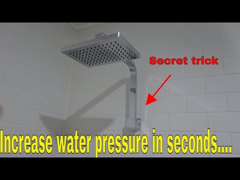How to fix low water pressure shower head