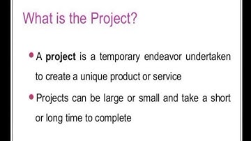 What is a Project? in Urdu / Hindi... A short 1 Minute Video
