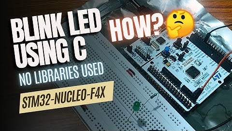 HOW TO BLINK LED USING C | STM32-NUCLEOF446RE | ARM CORTEX M4 #embeddedc #stm32 #stmprojects