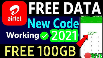 🔴 free 100gb data on airtel || AIRTEL FREE DATA TRICKS 100% WORKING || AIRTEL FREE RECHARGE
