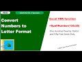 Convert Numbers to Letter Format | Spell Number Excel VBA Function | Sobanan Knowledge Sharing